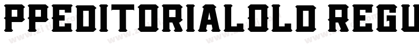 PPEditorialOld Regul字体转换